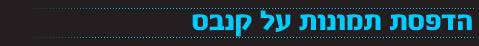 הדפסת תמונות על קנבס